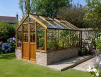 Swallow Raven 8x10 Dwarf Wall Wooden Greenhouse