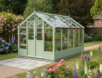 Swallow Raven 8x10 Painted Wooden Greenhouse