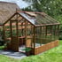 Swallow Raven 8x10 Wooden Greenhouse with Oiled Finish