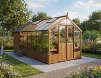 Swallow Raven 8x12 Greenhouse + 4ft Shed Combination