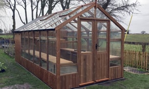 Swallow Raven 8x12 Greenhouse + 4ft Shed Combination