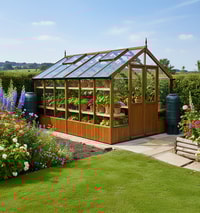 Swallow Raven 8x12 Wooden Greenhouse