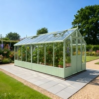 Swallow Raven 8x16 Painted Wooden Greenhouse