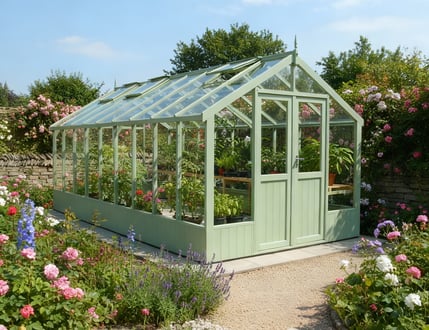 Swallow Raven Painted Greenhouse