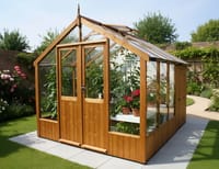 Swallow Raven 8x6 Greenhouse + 4ft Shed Combination