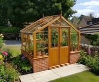 Swallow Raven 8x6 Dwarf Wall Wooden Greenhouse