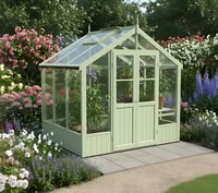 Swallow Raven 8x6 Painted Wooden Greenhouse