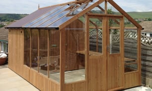 Swallow Raven 8x4 Greenhouse + 4ft Shed Combination