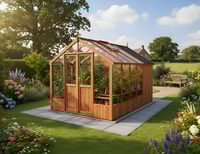Swallow Raven 8x8 Greenhouse + 4ft Shed Combination