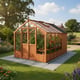 Swallow Raven 8x8 Greenhouse + 4ft Shed Combination