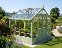 Swallow Raven 8x8 Painted Wooden Greenhouse