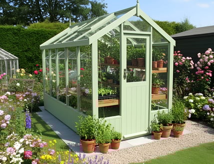 Swallow Robin Painted Greenhouse