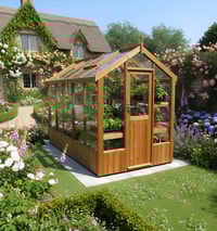 Swallow Robin 5x10 Wooden Greenhouse