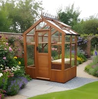 Swallow Robin 5x4 Wooden Greenhouse