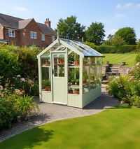 Swallow Robin 5x6 Painted Wooden Greenhouse