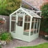 Swallow Robin 5x6 Wooden Greenhouse in Summer Green Paint