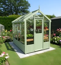 Swallow Robin 5x8 Painted Wooden Greenhouse
