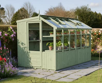 Swallow Jay 6x20 Painted Wooden Potting Shed