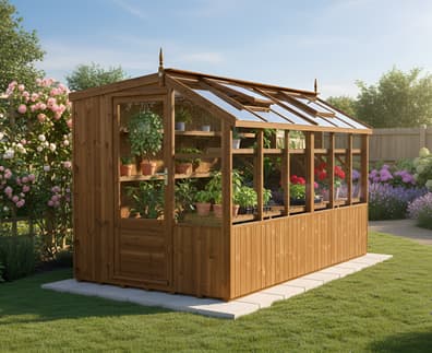 Swallow Rook 8x12 Wooden Potting Shed