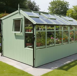 Swallow Rook 8x14 Painted Wooden Potting Shed