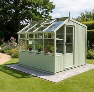 Swallow Rook 8x8 Painted Wooden Potting Shed