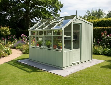  Swallow Rook Painted Potting Shed