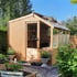 Swallow Rook 8x8 Wooden Potting Shed Plain Thermowood