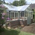 Swallow Swan 8x17 Dwarf Wall greenhouse in Summer Green with Extra Doors
