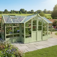 Swallow Swan 8x17 Painted Wooden Greenhouse