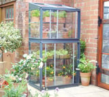 2x3 Access City Growhouse Mini Greenhouse in Anthracite Grey