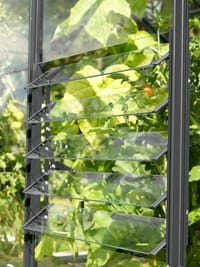 Vitavia 5 Blade Louvre Window (Black)