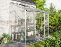 Vitavia 4x8 IDA 3300 Lean To Greenhouse - Horticultural Glass