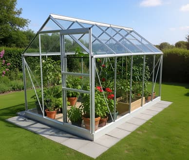 Vitavia 6x10 Venus 6200 Greenhouse - Toughened Glass