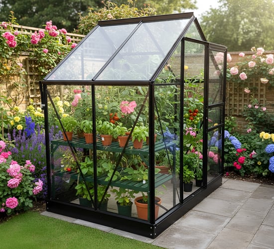 Vitavia 6x4 Black Venus 2500 Greenhouse