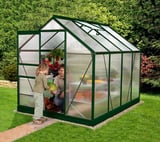 Vitavia 8x6 Green Venus 5000 Greenhouse - Polycarbonate Glazing