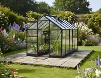 Vitavia 6x10 Black Venus 6200 Greenhouse - Polycarbonate Glazing