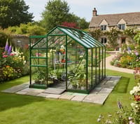 Vitavia 6x10 Green Apollo 6200 Greenhouse - Toughened Glass