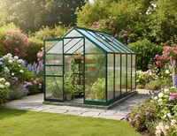 Vitavia 6x10 Green Apollo 6200 Greenhouse - Polycarbonate Glazing