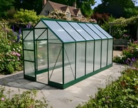 Vitavia 6x12 Green Apollo 7500 Greenhouse - Polycarbonate Glazing