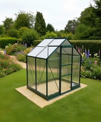 Vitavia 6x4 Green Apollo 2500 Greenhouse - Polycarbonate Glazing