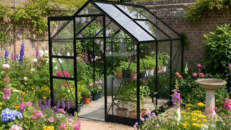 Vitavia Apollo 6x6 Black Greenhouse