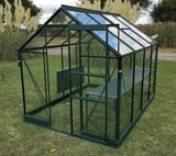 Vitavia 6x12 Green Apollo 7500 Greenhouse - Horticultural Glass