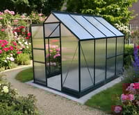 Vitavia 8x6 Black Apollo 5000 Greenhouse - Polycarbonate Glazing