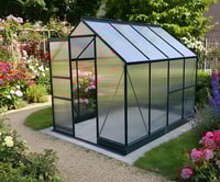 Vitavia 8x6 Black Apollo 5000 Greenhouse - Polycarbonate Glazing