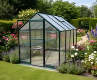 Vitavia 8x6 Green Apollo 5000 Greenhouse - Polycarbonate Glazing