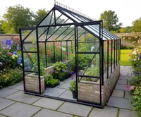Vitavia Cassandra Black 8x12 9900 Dwarf Wall Greenhouse