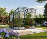 8x8 Vitavia Freya 7600 Greenhouse in Grey