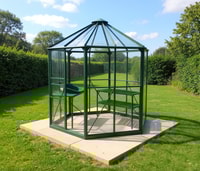 Vitavia Hera 4500 Green Orangery Greenhouse - Toughened Glass