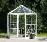Vitavia Hera 4500 White Orangery Greenhouse - Toughened Glass