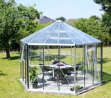 Vitavia Hera 9000 Silver Orangery Greenhouse - Toughened Glass